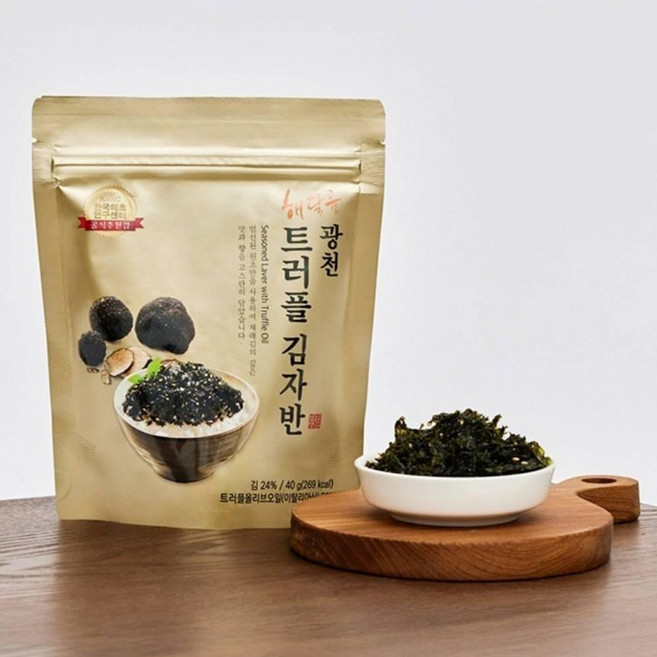 김선물세트 광천김 3봉 트러플 김자반 식탁김 자반김 명절선물, 1개, 1g