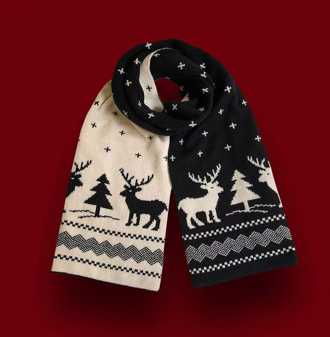 가을 겨울 스카프 모직 숄 스카프 두꺼운 보온 학생 패션 니트 목도리 통근 다용도 방풍