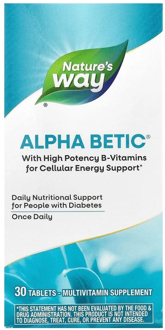 앱킷 Natures Way (네이처스 웨이) Alpha Betic 종합비타민 30정, ABK60038, 1개 - 쿠팡