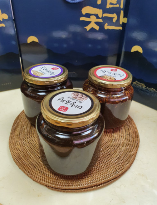 단양 구경시장/ 아리곳간 /도라지조청 / 구경시장 전통 수제조청 / 무설탕 / 기관지 효능 / 500g/무우조청/생강도라지조청, 도라지, 1개, 500g