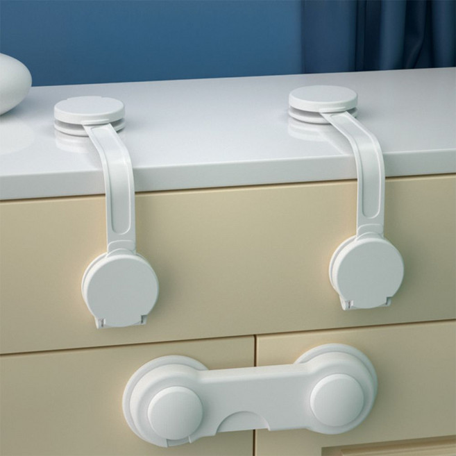 서랍 잠금 장치 문열림 방지 문고리 냉장고 안전 sty*154gm, 고리형, 1개, 고리형