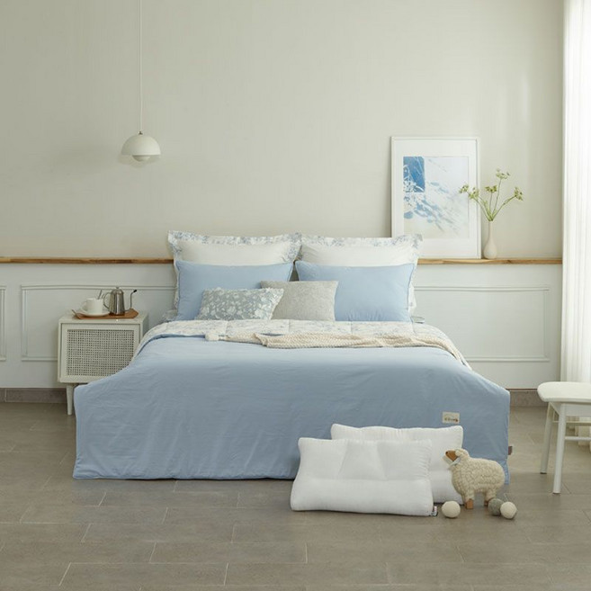 에어룸 양모100 침구 풀세트(패드+이불+베개커버 2개)