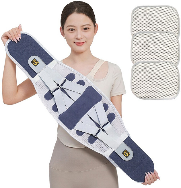 Jeernare 남녀공용 허리보호대 바른자세 허리복대 허리지지대, 1개