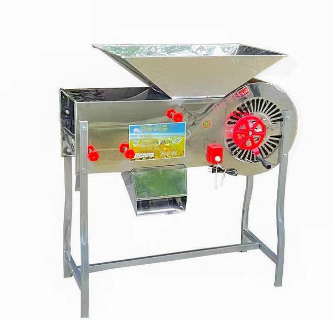 깨탈곡기 참깨 타작기 농사 분리기 풍구 곡물 정선기 콩 깨 탈곡기 선별기, 풍차 120w 각강, 1개