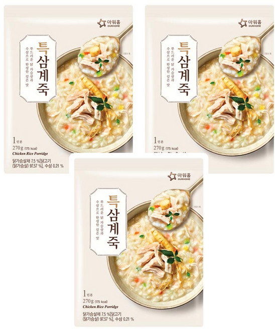 아워홈 특삼계죽 270g x 3개