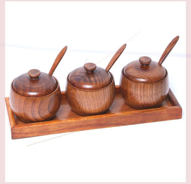 우든 양념통세트 조미료 양념병 심플, C