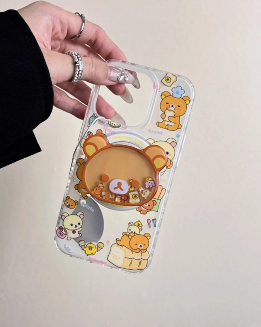 DIY 리락쿠마 움직이는 스마트톡 Y2K 아이폰케이스 귀여운아이폰케이스 아이폰 16 15 14 13 12