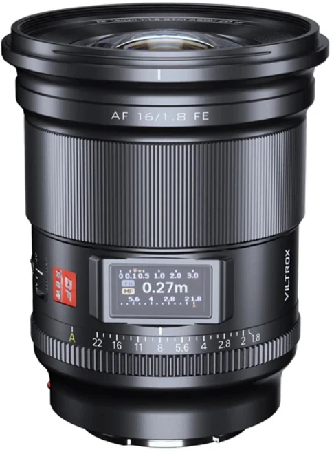 VILTROX 16mm F1.8 렌즈 풀프레임 자동 초점 카메라 (소니 E 니콘 마운트, 01 소니 E 마운트(FE), 01 16mm F1.8