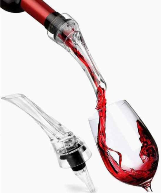와인 에어레이터 푸어러 디켄딩 푸어러 소주 브리딩 와인마개, 1개