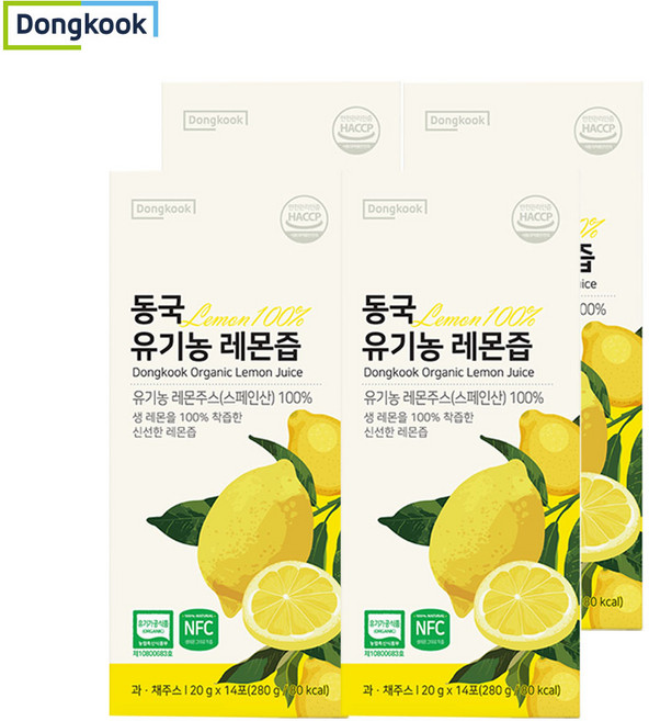 동국헬스케어 유기농 레몬즙 스틱 14p, 280g, 4개