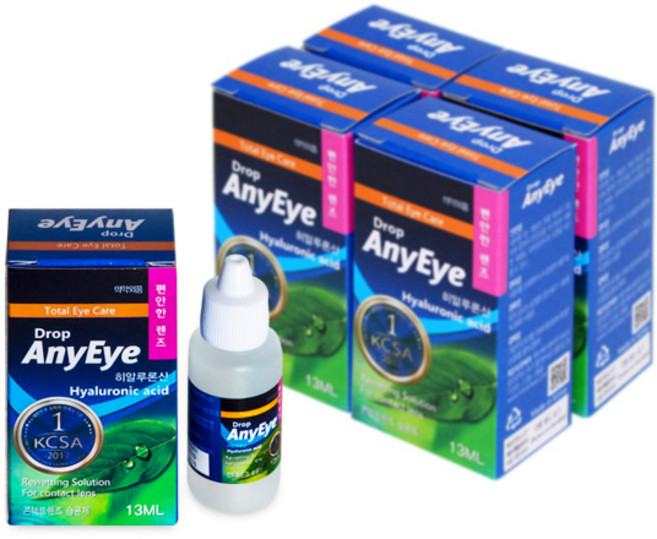 JK제약 애니아이드롭 습윤액 13ml 히알루론산함유/다목적용액, 10개