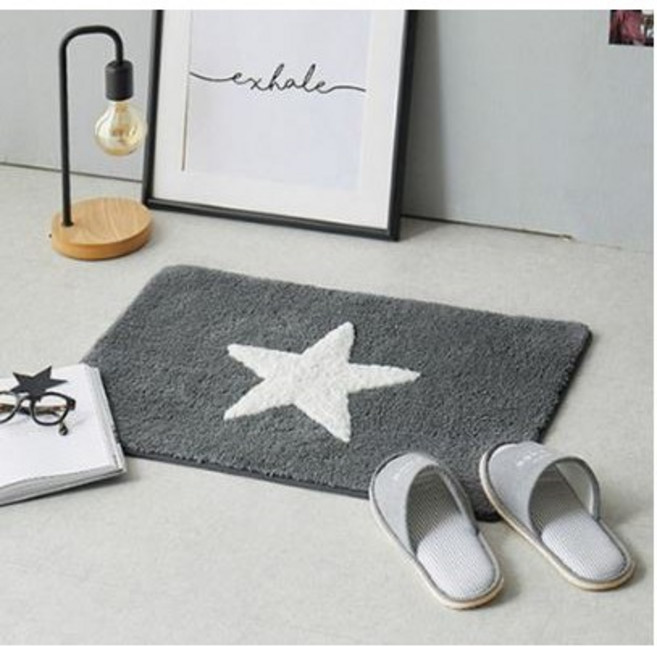 쉬즈홈 워너비 자카드 발매트, 차콜