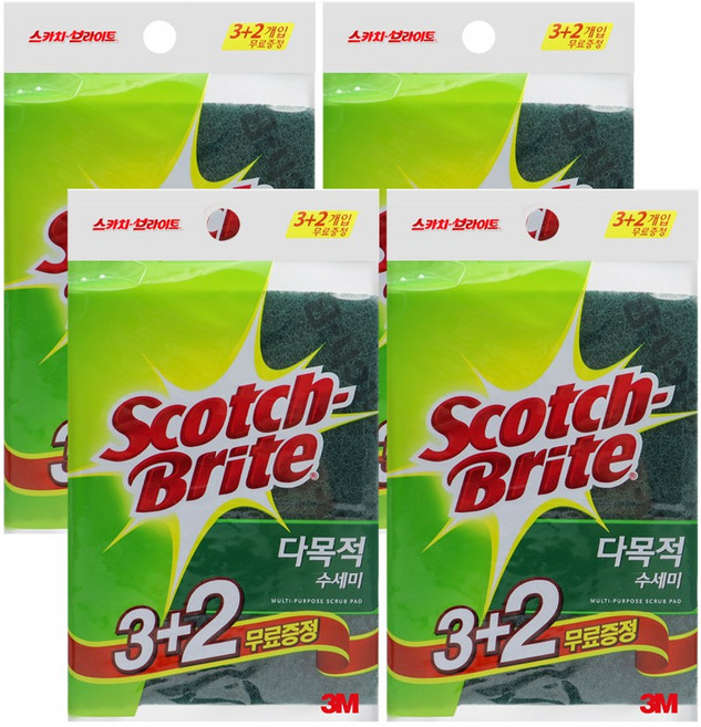 3M 다목적 수세미 2＋1, 4개
