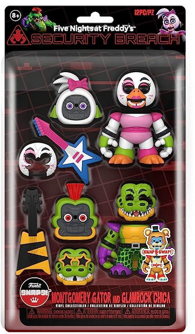 Funko 펀코팝 프레디의 피자가게 몽고메리 게이터 글램록치카 피규어 세트, Funko 펀코팝 프레디의 피자가게 몽고메리 게이터 글