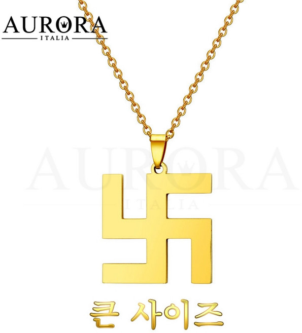 불교 부처님 만자 골드 목걸이 BUDD-1901