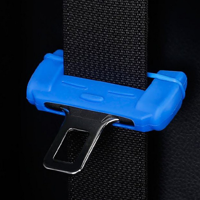 차량용 안전벨트 클립 커버 스토퍼, 레드, 1개