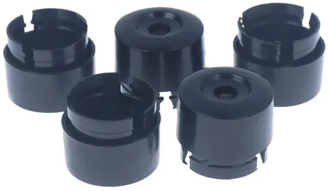 호환 5PCS 7L6 601 173A 2ZZ 크롬 휠 매트 카펫 러그 볼트 너트 캡 커버 ABS 플라스틱 트리플 크롬 마감 투, 01 Black