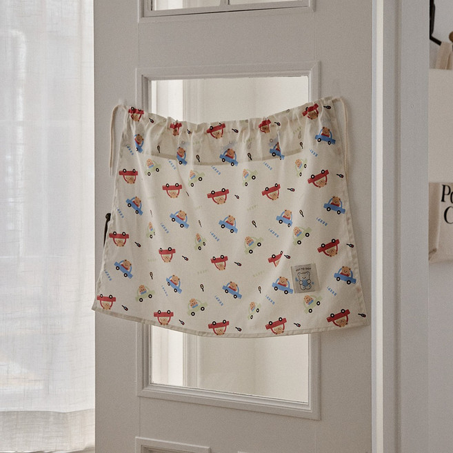 돗투돗 퓨어코튼 차량용 햇빛가리개, 붕붕카, 1개