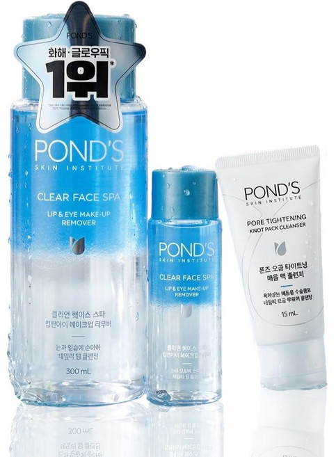 폰즈 클리어 스파 립앤아이 메이크업 리무버 300ml+50ml 증 정 세트