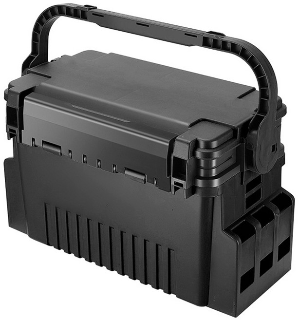 즐낚 V 태클박스 6L 12L 메이호호환 낚시루어가방, 1개, 블랙