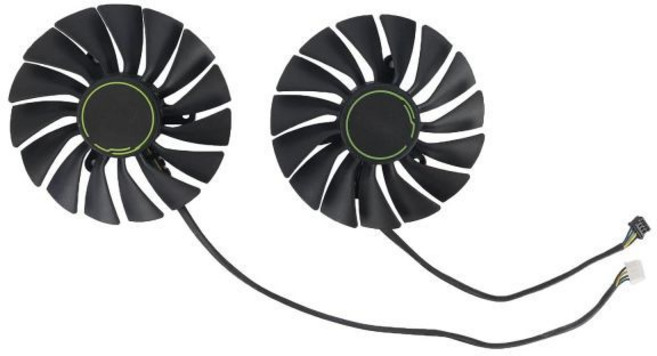 InRobert 88mm PLA09115B12H 12V 0.55 RTX2080 Ti 그래픽 카드 팬MSI-RTX-2080-SUPER-Ti-Ventus-GPU-냉각 팬팬-AB용, Fan-AB, 1개