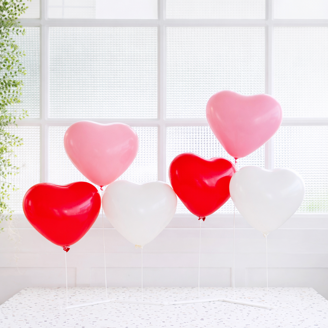 하트풍선 스탠딩 파티 용품 DIY