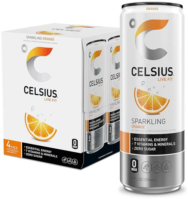 셀시어스 스파클링 와일드베리 에너지 드링크 355ml, 스파클링 오렌지 - 쿠팡