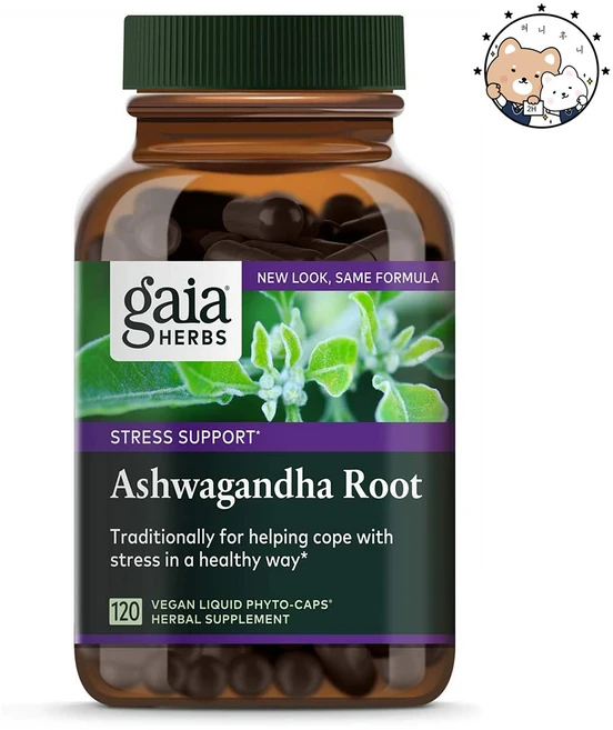 아슈와간다뿌리 120 액상캡슐 빠른흡수 프리미엄 자연원료 미국 가이아허브 생산, 120정, 1개 - 쿠팡