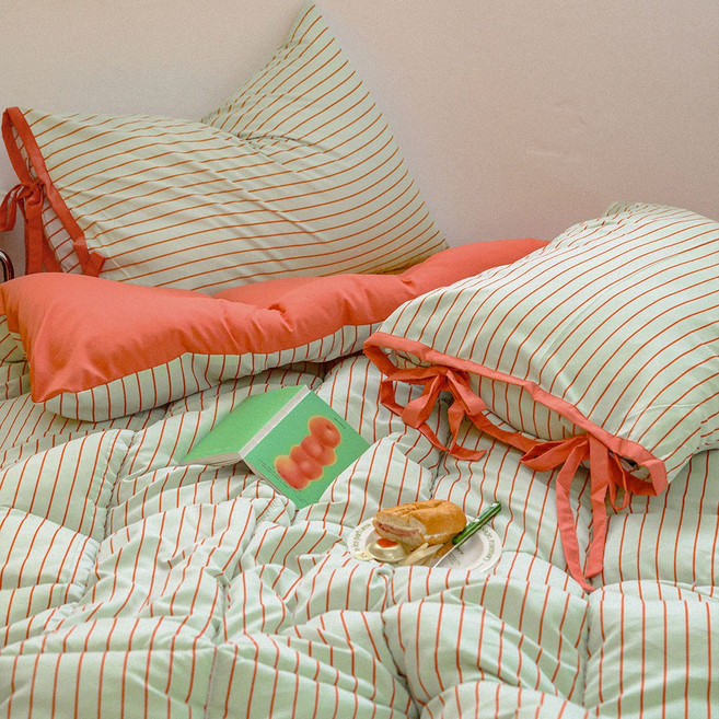 믹스앤매치 에센셜 스트라이프 포인트 항균 사계절 이불베개세트 SS/Q 11컬러