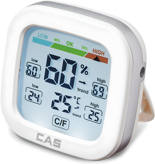 카스 디지털 온습도계 T030, 1개, 화이트