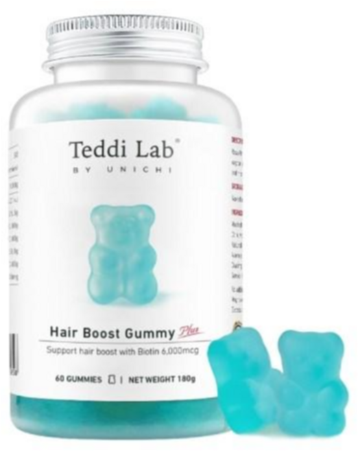 Teddi Lab by Unichi 養髮Plus 小熊軟糖, 180g, 1個