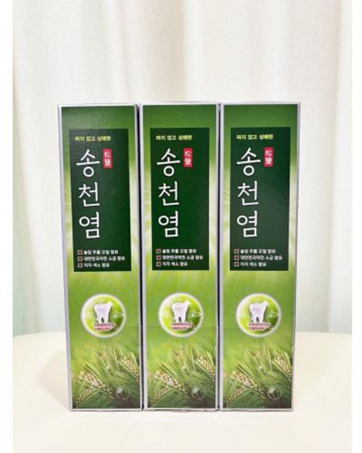 메디안 송천염 치약 120gx3개입, 120g, 1세트