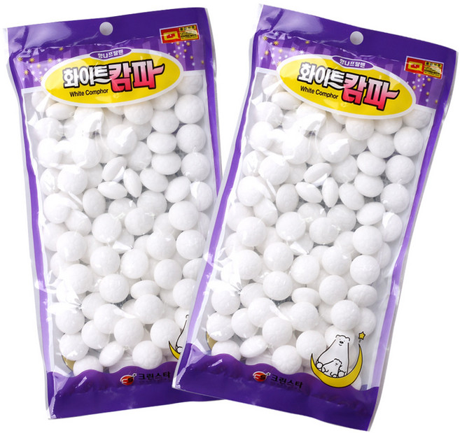 냄새 탈취 좀약 나프탈렌 화이트캄파 100 대용량 2개, 350g