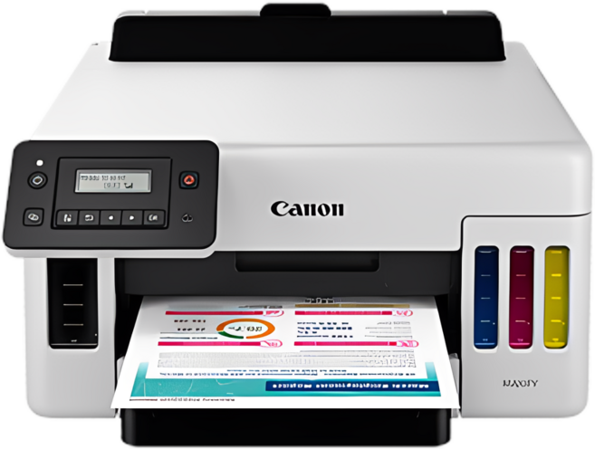 Canon 佳能 MAXIFY GX5070 商用彩色連續供墨印表機 高速列印 支援無線連接 降低墨水成本