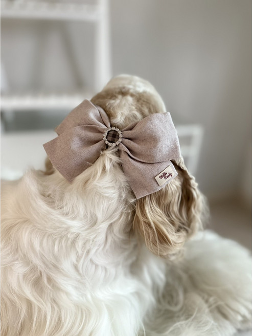 강아지 귀 이어슈슈 스누드 (통풍용) 어텀브릿 이어슈슈 강아지이어슈슈 강아지스누드 강아지헤어밴드 코카스파니엘 귀통풍 오여름이네, 체크, 1개