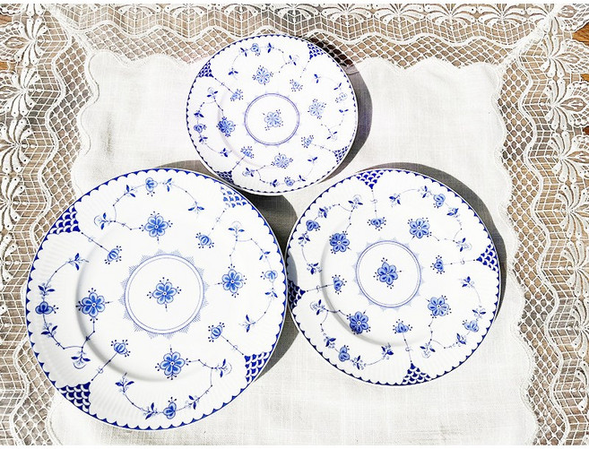 영국수출 존슨브라더스 덴마크 파스타접시 디저트볼, 10인치+8인치+7인치, 접시세트, 1개