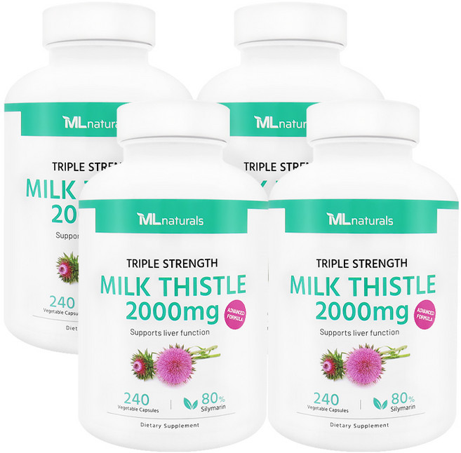 My Life 마이라이프 내추럴스 밀크시슬 2000mg, 4개, 240정