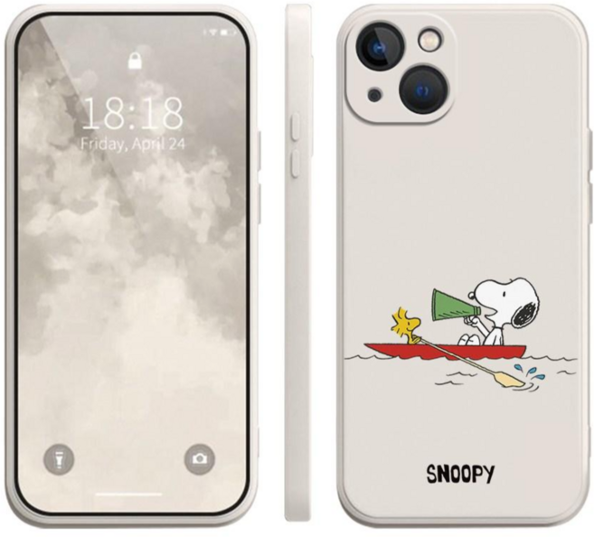 뱃놀이 스누피 컬러 젤리 아이폰 갤럭시 폰케이스