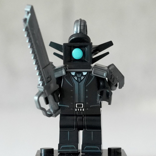 핸드브릭 팩토리 커스텀 미니브릭 피규어 스키비디 토일렛 호환 블록호환, 93. 중화기 카메라 전투요원