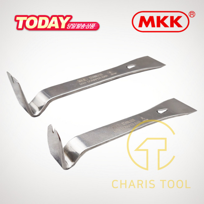 MKK 미니 스크래퍼 빠루 SRM-140 스텐리스 스틸 가구 해체 캔따기 녹제거 일제, 미니 빠루 SRM-140H (평평한 타입), 1개