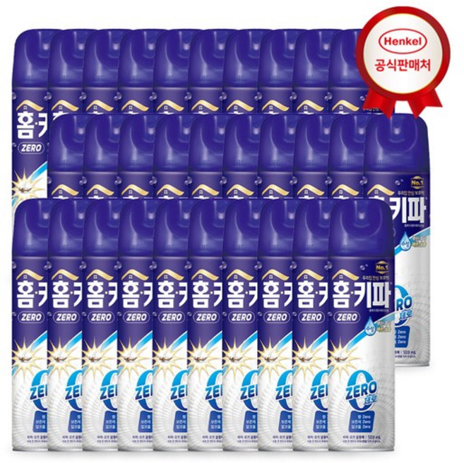 헨켈 홈키파 제로 에어졸 500ml, 30개