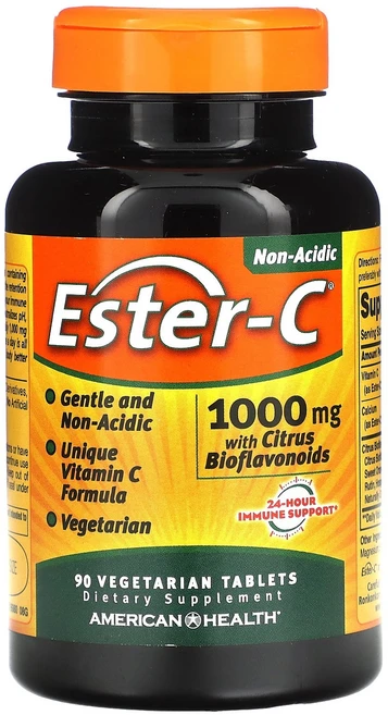 아메리칸헬스 Ester-C 1000mg 베지 정제 90정, 한 사이즈, 1개 - 쿠팡