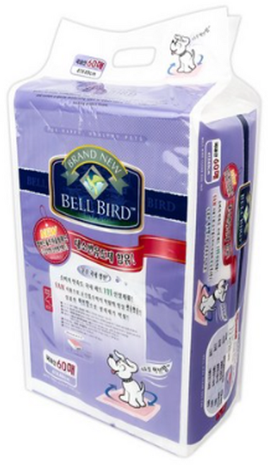 벨버드 내츄럴 허브향 향균패드 60매 x 4개 -, 60개입