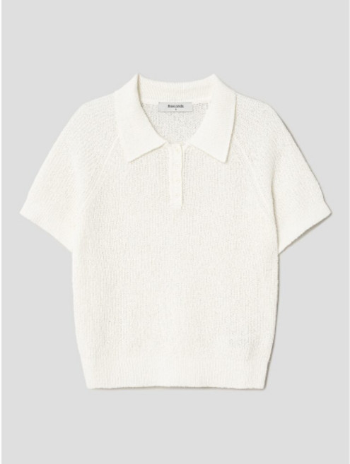 에잇세컨즈 8SECONDS 칼라넥 반소매 풀오버 아이보리 1631680