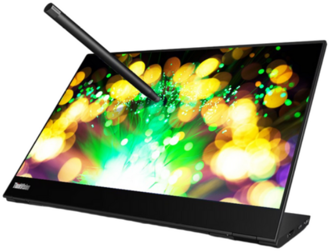 레노버 ThinkVision M14t Gen2 14인치 휴대용 터치 포터블 모니터, M14t Gen2(검정콤비), 35cm