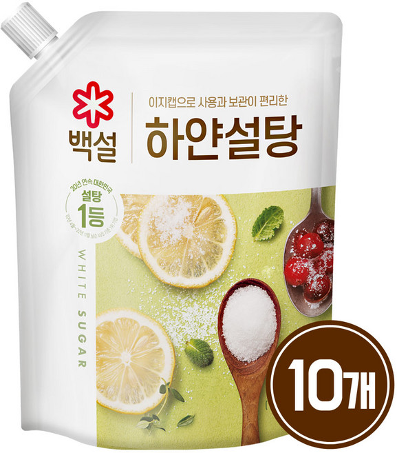 백설 하얀설탕, 400g, 10개
