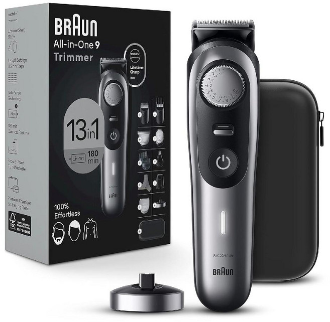브라운 올인원 스타일 키트 시리즈 9 9440 수염 트리머가있는 남성용 13-in-1, Series 9, 13-in-1 Trimmer, Series 9, 13-in-1 Trimmer