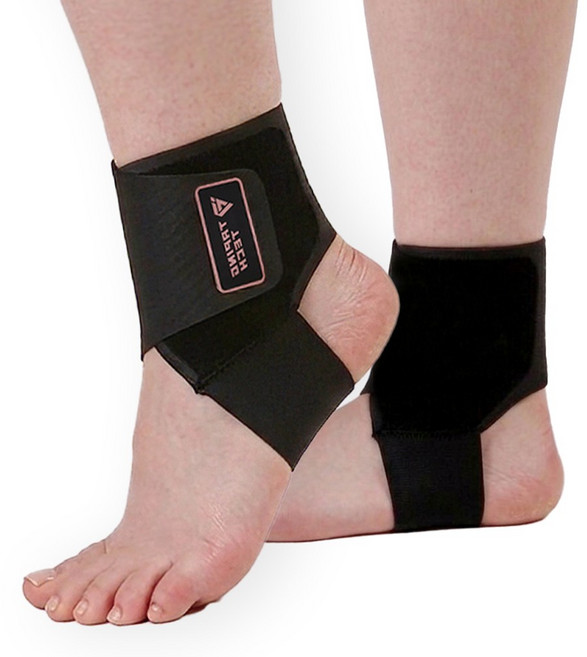 테이핑테크 발목보호대 헬스 축구 러닝 등산 풋살 골프 마라톤, 1세트