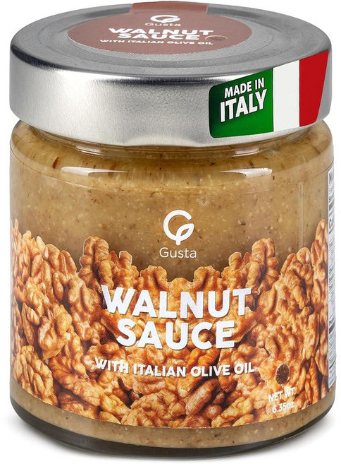 정통 이탈리아 수입 햇볕에 말린 토마토 레드 페스토 소스 - 천연 성분 크리미 고메 스프레드 - 바질 엑스트라 버진 올리브 오일 및 허브로 제작 - 180g 병, 월넛 소스