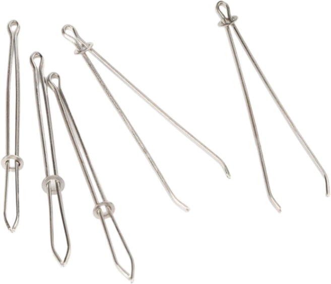 모어벨 허리밴드 고무줄 끼우개 실 꿰기 도구, 5개, 실버